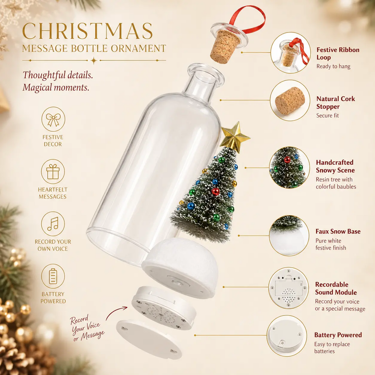 Monea™ Record-a-Message Christmas Tree